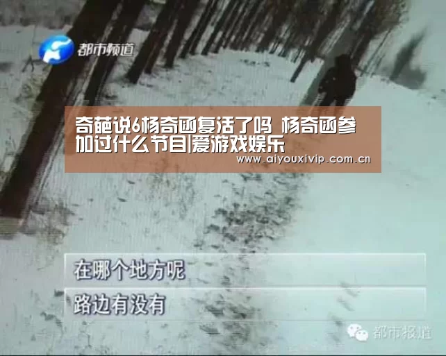 奇葩说6杨奇函复活了吗 杨奇函参加过什么节目|爱游戏娱乐(图3) 爱游戏体育